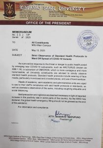 Memo 192-OP 2023 (COVID Health Protocols)