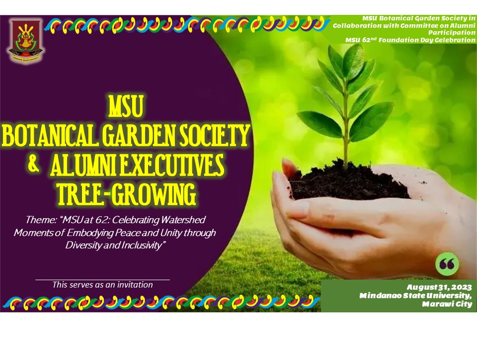 MSU Botanical Garden Society and Alumni Executives Tree-Growing Photo Ad
