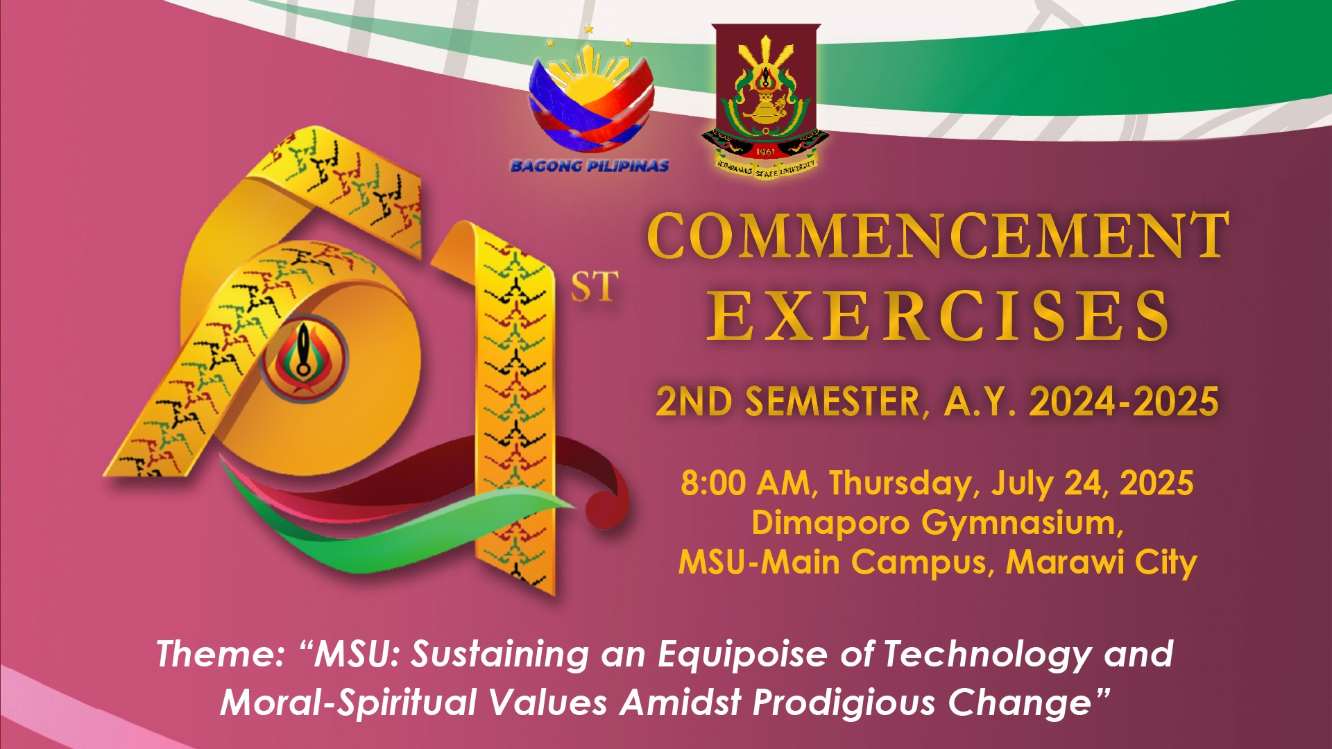 61st CE 2nd Semester 2024-2025 Cover Page