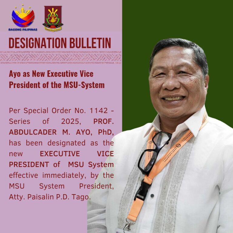 S.O. No. 1142-OP, Series of 2025 (EVP Ayo)