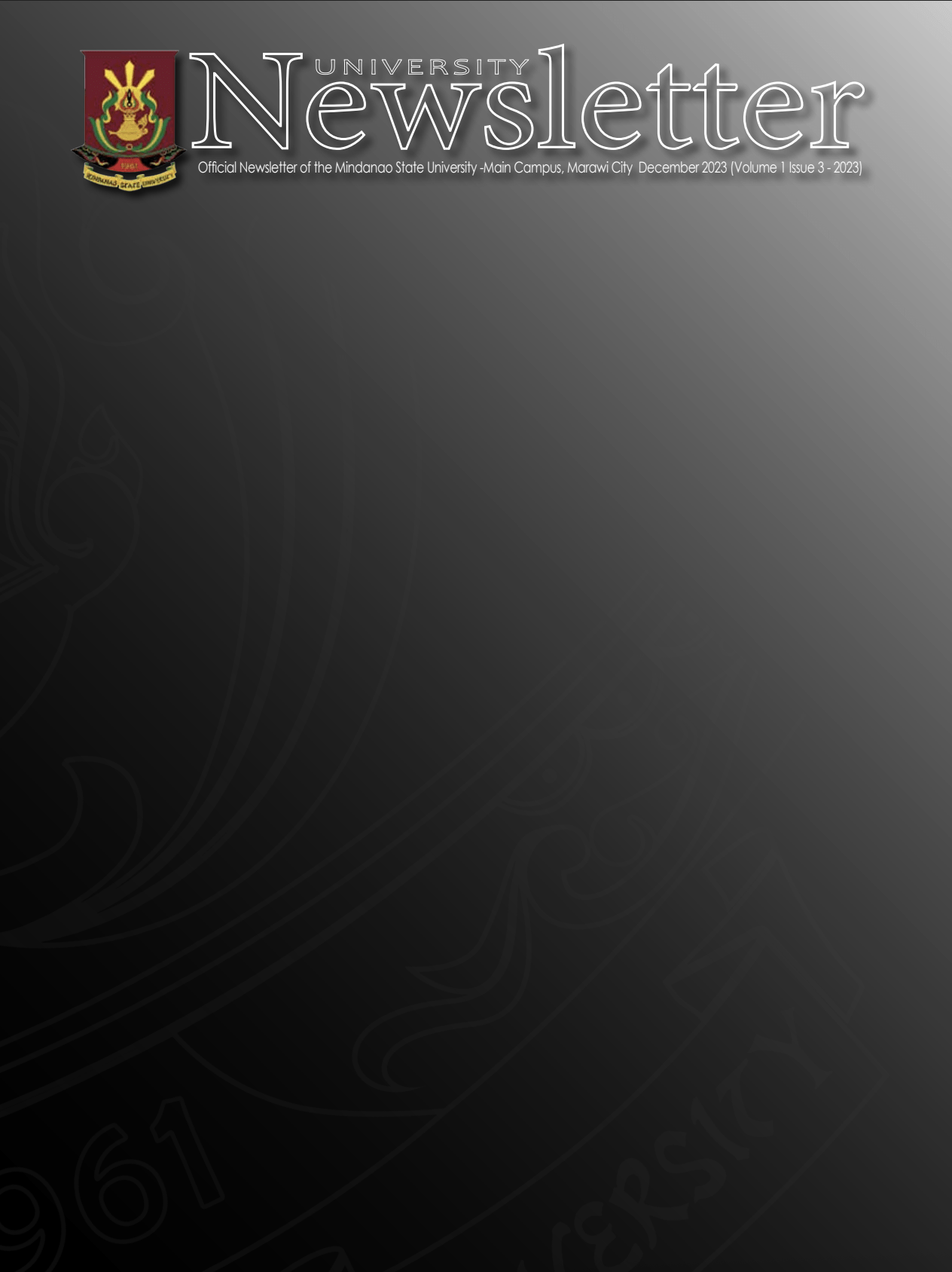 University Newsletter Thumbnail