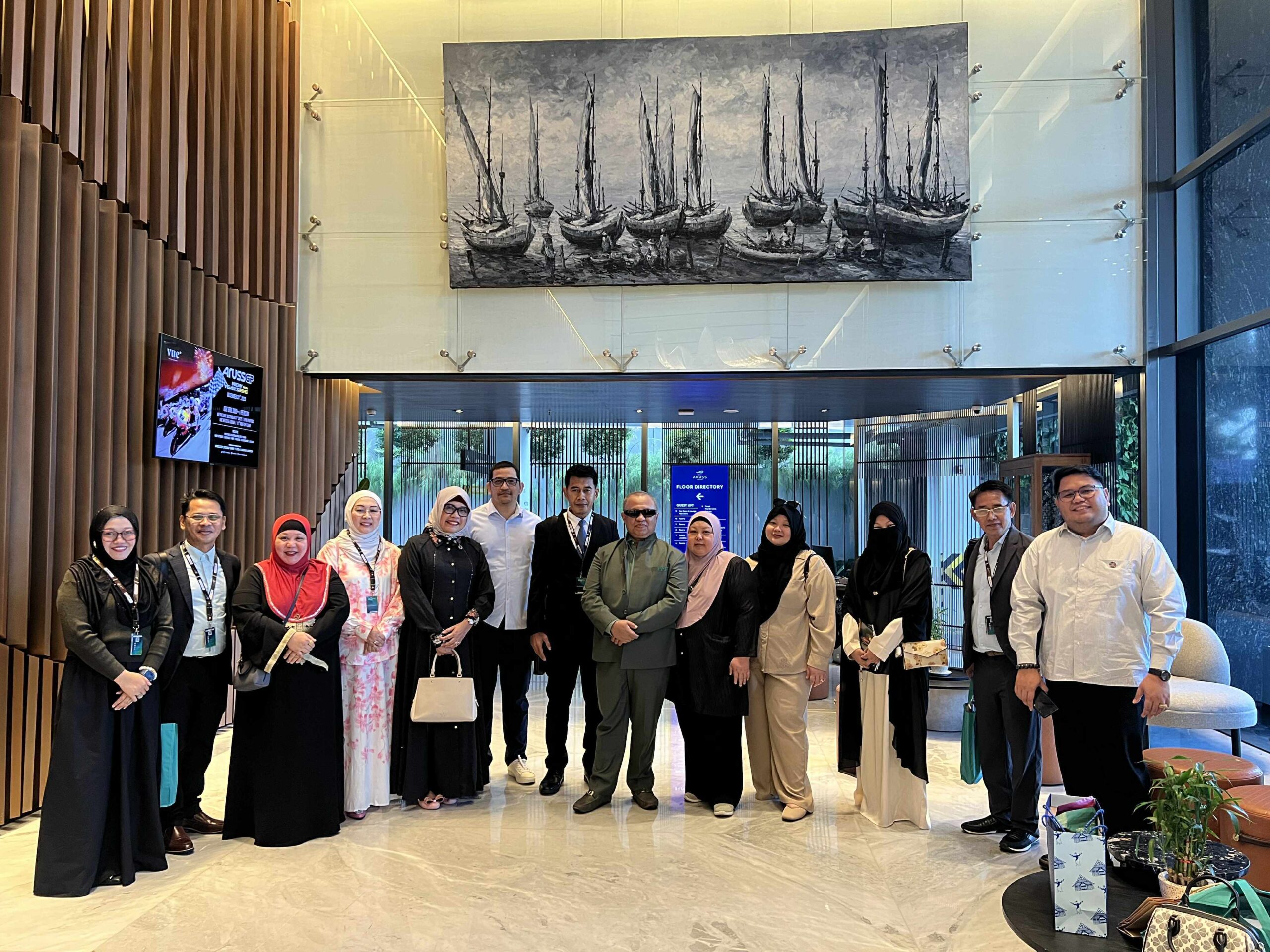 ARRIVAL OF THE DELEGATION at SEMARANG, INDONESIA