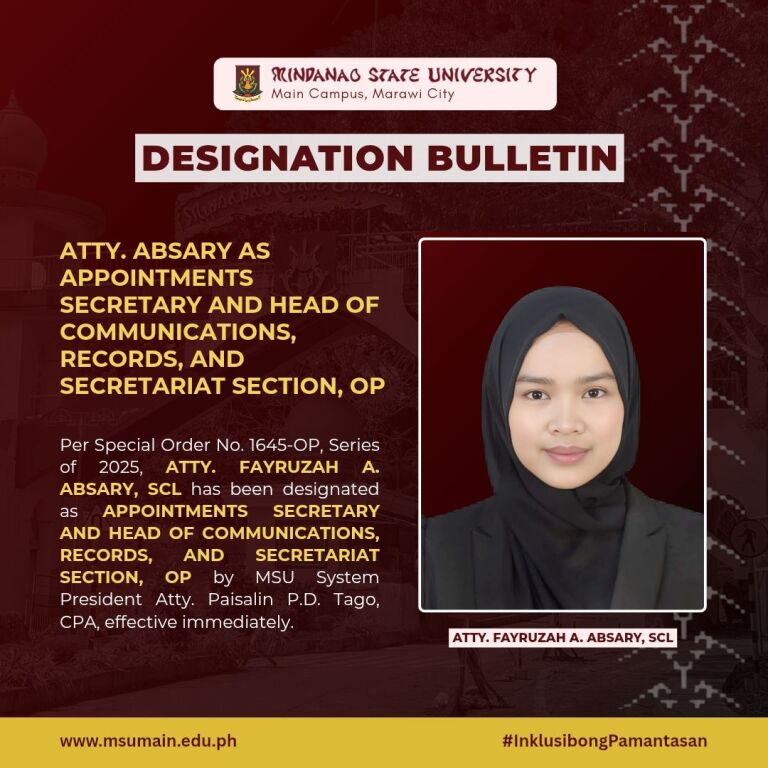 Designation Bulletin