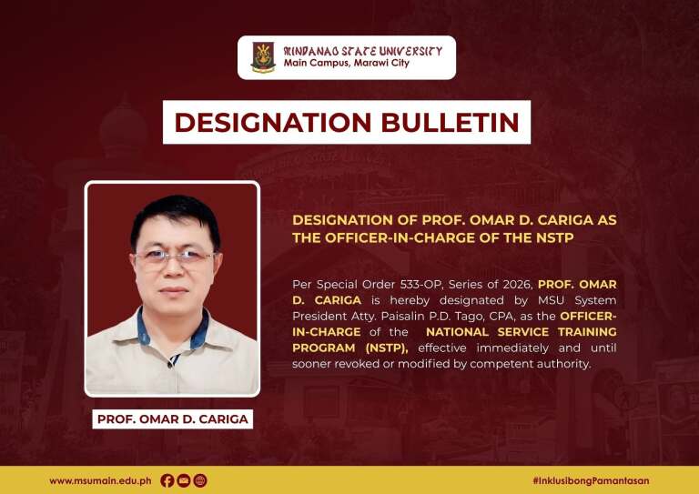 NSTP OIC as of June 14 2026